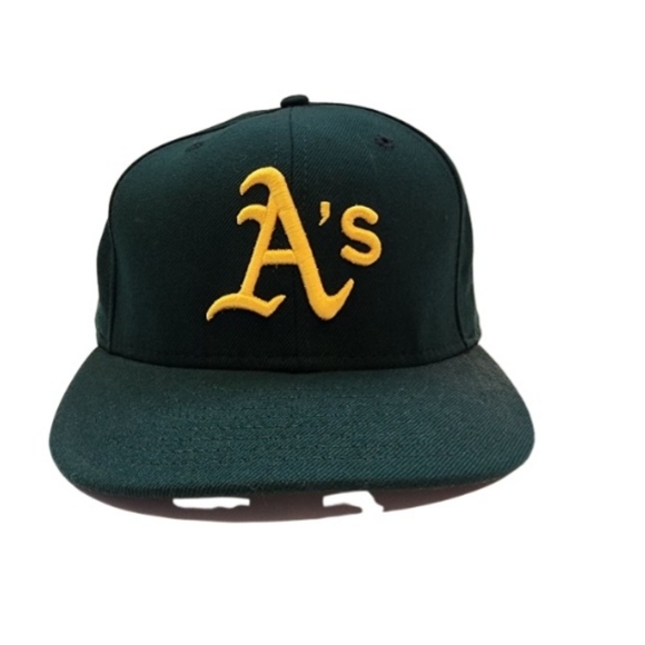 New Era Accessories Oakland As Dark Green Fitted Hat Poshmark